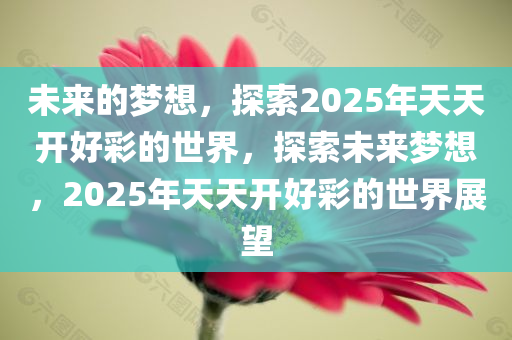 展望2035，天天开好彩的未来